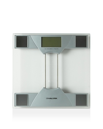 Kalorik Electronic Bathroom Scale, Silver/Clear