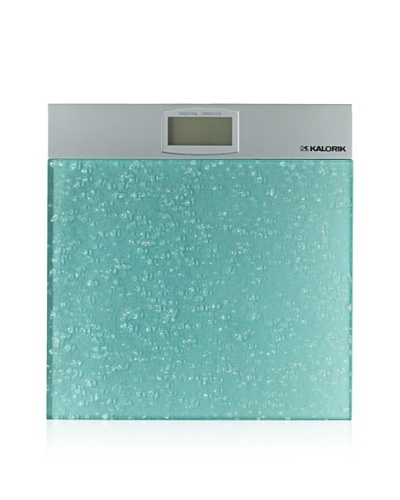 Kalorik Electronic Bathroom Scale, Aqua/Silver