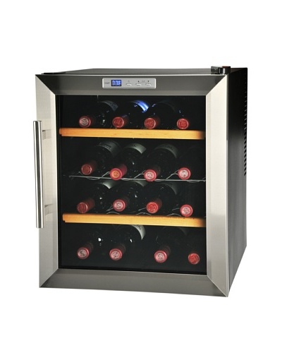 Kalorik 16-Bottle Wine Cooler [Black/Silver]