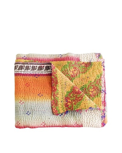 Kantha Collection Vintage Kantha Throw, Multi