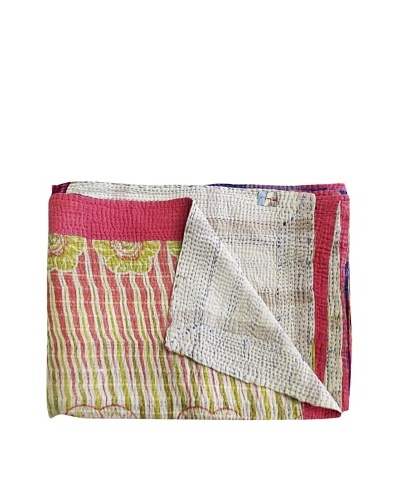 Kantha Collection Vintage Kantha Throw, Multi