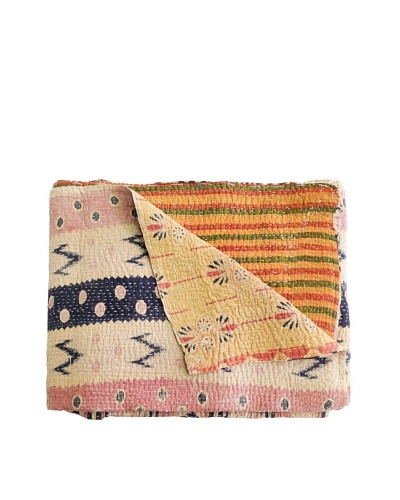 Kantha Collection Vintage Kantha Throw, Multi