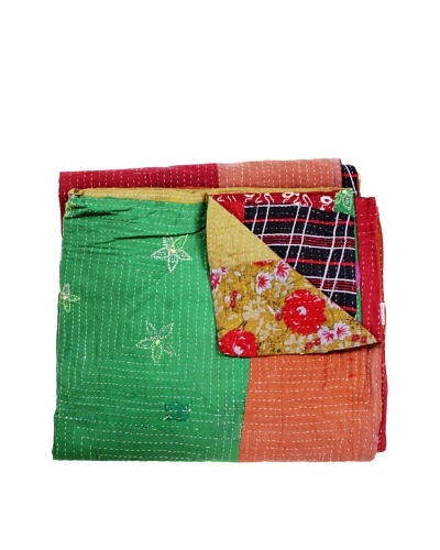 Kantha Throw, Multi, 50″ x 80″