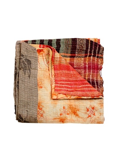 Kantha Throw, Multi, 50 x 80