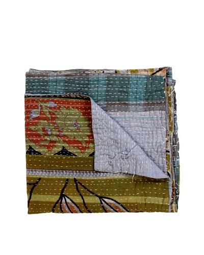 Kantha Throw, Multi, 50″ x 80″