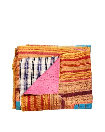 Kantha Throw, Multi, 50″ x 80″