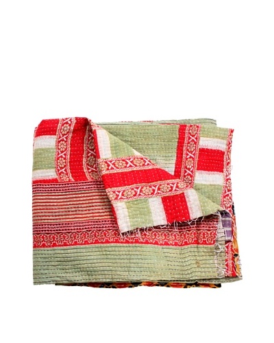 Kantha Throw, Multi, 50 x 80