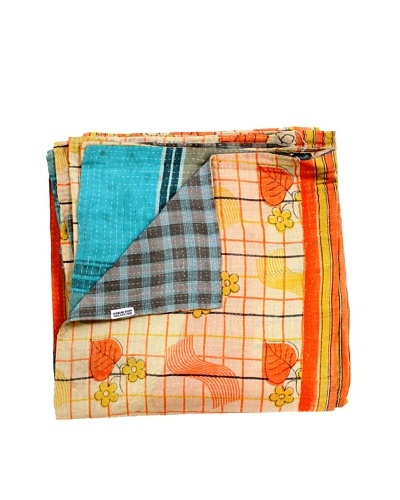 Kantha Throw, Multi, 50 x 80