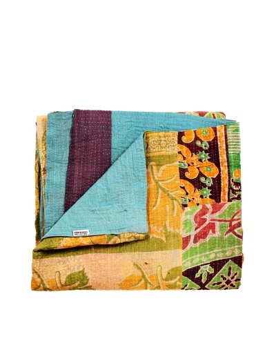 Kantha Throw, Multi, 50 x 80