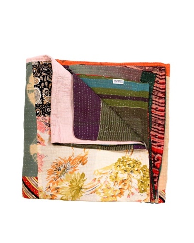 Kantha Throw, Multi, 50 x 80