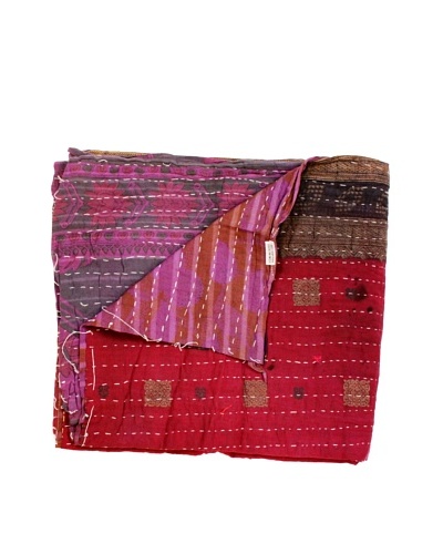 Kantha Throw, Multi, 50 x 80