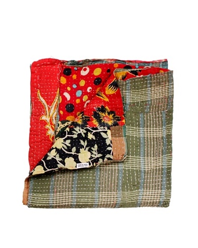 Kantha Throw, Multi, 50″ x 80″