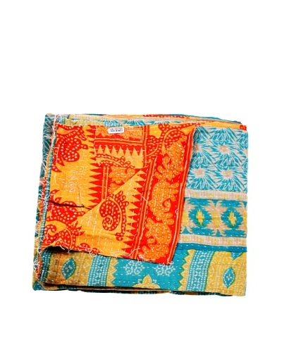 Kantha Throw, Multi, 50″ x 80″