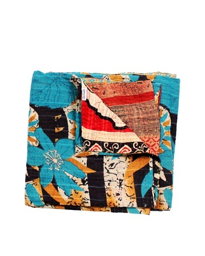 Kantha Throw, Multi, 50 x 80