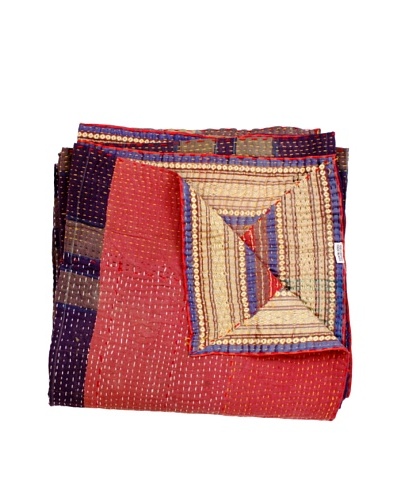 Kantha Throw, Multi, 50 x 80