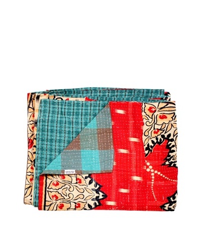 Kantha Throw, Multi, 50 x 80