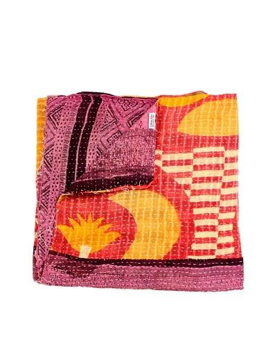 Kantha Throw, Multi, 50 x 80