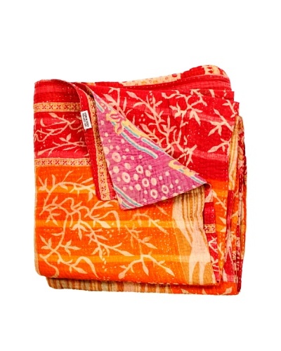 Kantha Throw, Multi, 50 x 80