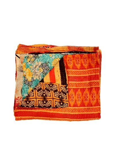 Kantha Throw, Multi, 50 x 80