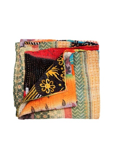 Kantha Throw, Multi, 50 x 80