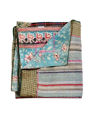 Kantha Throw, Multi, 50″ x 80″