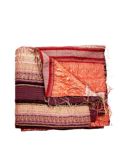 Kantha Throw, Multi, 50 x 80