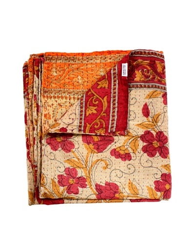 Kantha Throw, Multi, 50″ x 80″