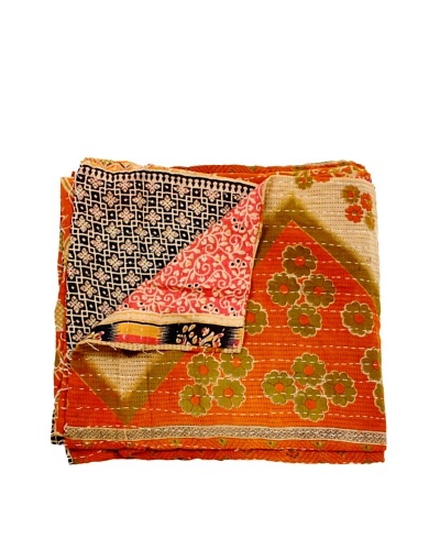 Kantha Throw, Multi, 50 x 80