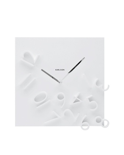 Karlsson Falling Numbers Wall Clock