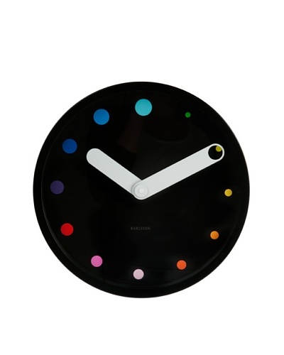 Karlsson Eclipse Steel Wall Clock