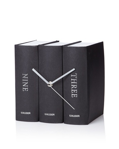 Karlsson Book Table Clock