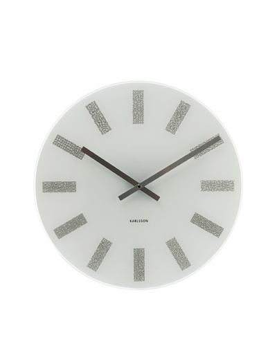 Karlsson Station Glass Wall Clock