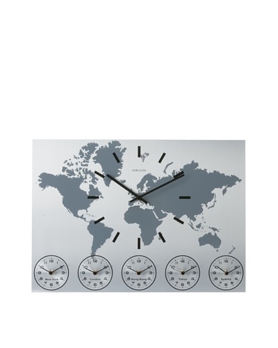 Karlsson World Time Wall Clock