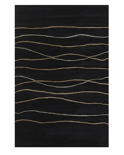 Kas Landscape Rug, Midnight, 5' x 8'