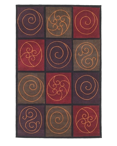 Kas Mosaics Rug, Jewel Tone, 5' x 8'