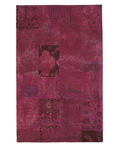 Kavi Handwoven Rugs Palermo Dip-Dyed Rug, Pink, 5′ x 8′