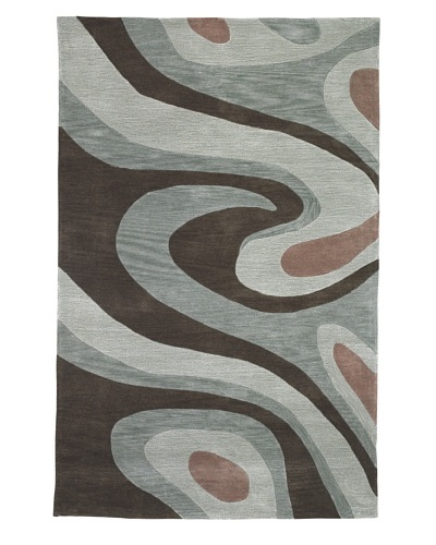 Kavi Handwoven Rugs Trio Rug, Multi, 5′ x 7′ 6″