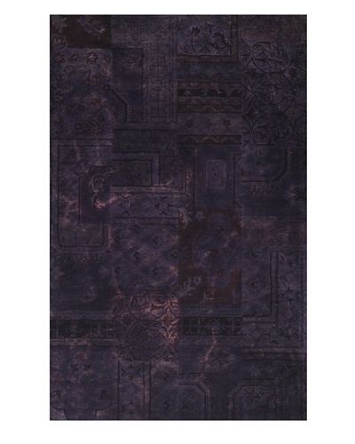 Kavi Handwoven Rugs Palermo Dip-Dyed Rug, Purple, 5′ x 8′