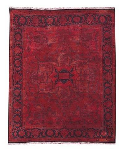 Kavi Handwoven Rugs Tribal Pattern Rug, Red, 6 'x 9'