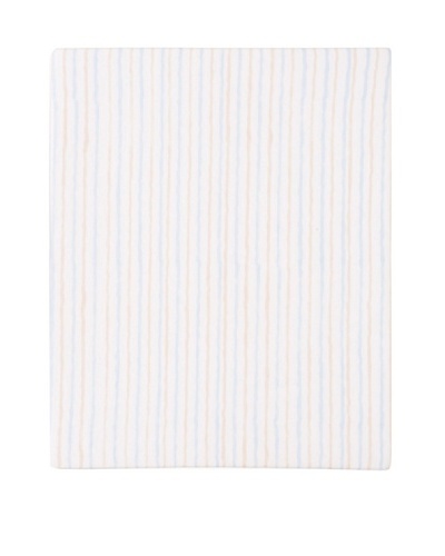 Kerry Cassill Fitted Sheet [Tan Sea Blue Stripe]