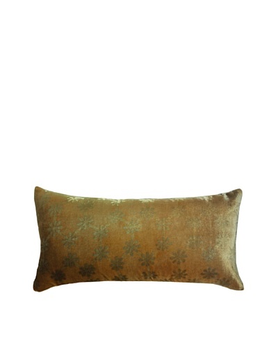 Kevin O’Brien Studio Hand-Painted Devore Velvet Ditsy Pillow