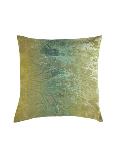 Kevin O'Brien Studio Hand-Painted Devore Velvet Pine Tree Pillow