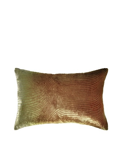 Kevin O'Brien Studio Hand-Painted Devore Velvet Slinky Pillow