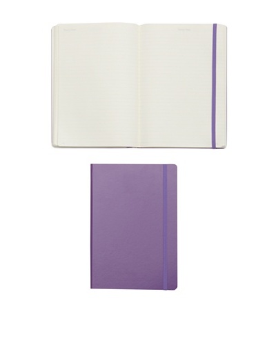 Kikkerland Set of 2 Leuchtturm Large Book Lined, Lavender