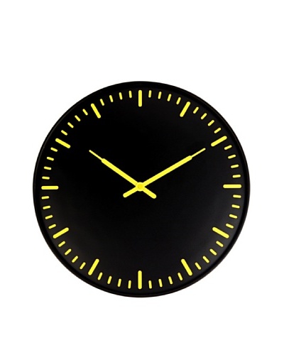 Kikkerland Swiss Station Ultra Flat Wall Clock