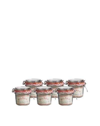 Kilner Set of 6 Clip Top Round Jars