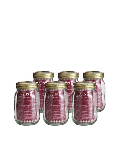 Kilner Set of 6 Screw Top Preserve Jars