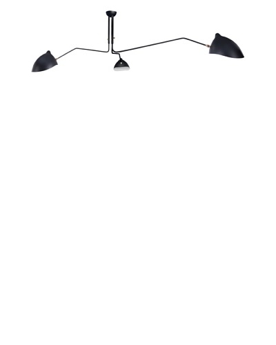 Kirch & Co. Holstebro Ceiling-Mount Light Fixture, Silver/Black