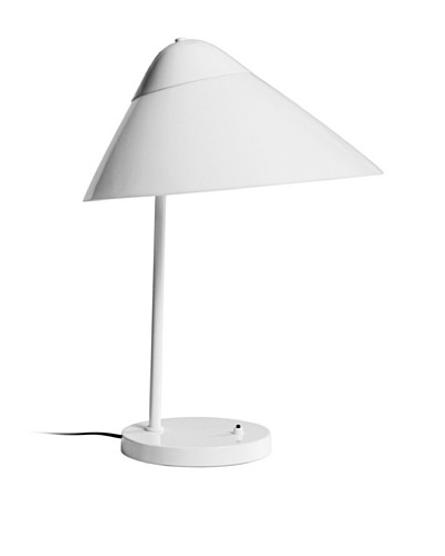 Kirch & Co. Brondby Table Lamp, Silver/White