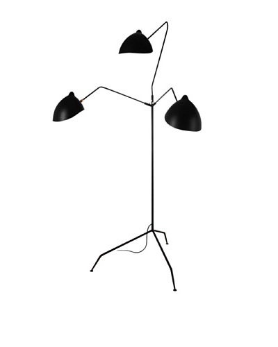 Kirch & Co. Holstebro Floor Lamp, Silver/Black